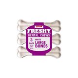 Freshy Dental Chews White Large Bone Dog Köpek Diş Sağlığı Ödül Çiğneme Beyaz Kemiği 12,5 Cm 3 Lü 165 Gr