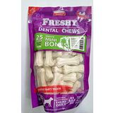 Freshy Dental Mini bones Sütlü Köpek Çiğneme Kemiği 25 Adet.250 gr