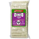 Freshy Dental Twists 100'lü Mega Paket Sütlü Burgu Çubuk