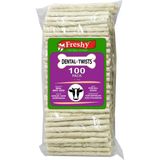 Freshy Dental Twists Beyaz Burgu Çubuk 100'LÜ 600 gr Sağlıklı Köpek Ödülü ve Vitamin Takviyesi