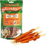 Freshy Ducky Twists 90 gr Lezzetli Ördek Etli Burgru Çubuk Köpek Ödülü Yüksek Protein İçerik