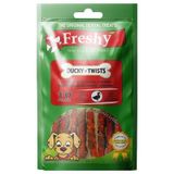 Freshy Ducky Twists Ördek Etli Burgu Çubuk 90 gr 10 Adet Köpek Ödülü