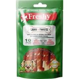 Freshy Lamb Twist Kuzu Eti Sarılı Burgu Çubuk 10 Adet Köpek Ödülü