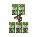 Freshy Lamb Twists - Kuzu Kaplı Sütlü Burgu Köpek Ödülü 90 Gr-10 Çubuk 5li Paket