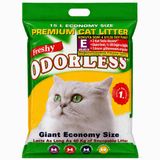 Freshy Odorless Premium Kristal Kedi Kumu 15 L, Ekstra Emici Silika Jel, Kokuya Karşı Etkili, Beyaz Tanecikli Ekonomik Paket