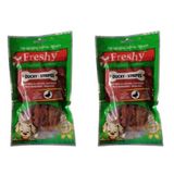 Freshy Taze Ördek Eti Şerit 20x80 gr 2 Adet Köpek Ödül Maması