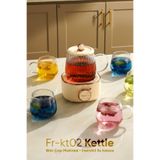 Fressi Elektrikli Çok Fonksiyonlu Cam Bardak Su Isıtıcısı Kettle Bitki Çayı Makinesi 600ml 400w Fr-kt02
