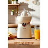 Fressi FR-NR03 Fiore Narenciye Sıkacağı 30W Güçlü Motor ile 200 ml Kapasiteli Krem Renk