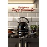 Fressi Isı Göstergeli Retro Kettle Su Isıtıcısı 1,8 Litre Fr-kt06 Magnoli - Siyah