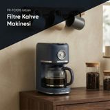 Fressi Kadranlı Filtre Kahve Makinesi 1,5L Plastik Malzeme ile Otomatik Kapanma Özelliği FR-FC1015 Urban