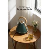Fressi Retro Mavera 1,7 Litre Ahşap Kulp Detaylı Kettle Su Isıtıcısı FR-KT07