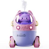 Frestar Mini USB Nemlendirici 220 ml LED Gece Lambası, Küçük Sevimli Nemlendirici Bulit, Çocuklar, Bitki, Yatak Odası, Ofis, Çalışma Masası, Bebek Odası, Pilsiz (Pembe-Huhu)