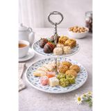 Freya 2 Katlı Desenli Renkli Şık Kurabiyelik Sunumluk