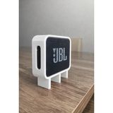 Freya Go 3 Uyumlu Hoparlör Standı Masaüstü Yükseltici – Mini Speaker Tutucu - Beyaz