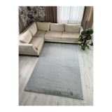 Freya Home Modern Tavşan Tüyü Yumuşacık Tüy Dökmez Peluş Halı Gri