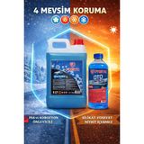 Freyr 4 Mevsim Süper Mavi Organik Antifriz -42°C 5 L + Antifrizli Cam Suyu -25°C 1 L Set - 1 Adet