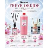 Freyr Bambu Çubuklu Orkide Oda Kokusu 100 ml + 500 ml Yedek Dolum – Kalıcı Ortam Kokusu Ekonomik Set