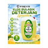 FREYR Bulaşık Deterjanı Elde Yıkama 5 Kg | Yağ Çözücü Etkili Bulaşık Yıkama Deterjanı | Ferah Limon Kokulu