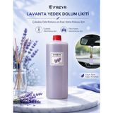 Freyr Oda ve Oto Kokusu Lavanta Premium 1 LT Çubuklu Oda Kokusu ve Dikiz Ayna Asma Araç Kokusu Yedek Dolum Likiti