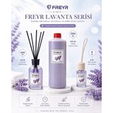 Freyr Oda ve Oto Kokusu Lavanta Premium Seti - 500ml Yedek Dolum Likiti + 100ml Çubuklu + 8ml Araç Kokusu