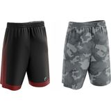 Freysport Çift Taraflı Basketbol Şortu - Siyah - Bordo - 6XL
