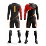 Freysport Eagle Kaleci Forma Seti (Siyah - Kırmızı, L)