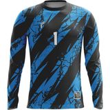 Freysport Fictile Süngersiz Kaleci Forması - Siyah - Mavi