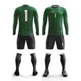 Freysport Fleck Süngersiz Kaleci Forma Seti - Yeşil - 7 - 8 Yaş