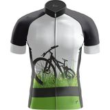 Freysport Grass Yazlık Kısa Kollu Bisiklet Forması - 2XS - Siyah - Beyaz
