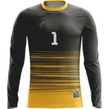 Freysport Passive Kaleci Forması - Siyah - Sarı - 4XL