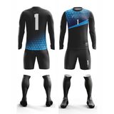 Freysport Petekli Süngersiz Kaleci Forma Seti - Siyah - 7 - 8 Yaş