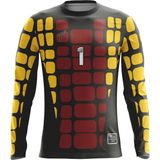 Freysport Retro Kaleci Forması - Siyah - Sarı - Kırmızı - 7 - 8 Yaş