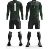Freysport Wale Süngersiz Kaleci Forması - Siyah - Yeşil - 7 - 8 Yaş