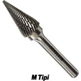 Freze Uç M Tipi Törpü Kalıpçı Metal Demir Ahşap Plastik Taş Oyma Makinesi Ucu Konik Matkap Uyumlu