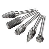 Freze Uç Törpü Kalıpçı Metal Demir Ahşap Plastik Taş Oyma Makinesi Ucu 5'Li Uç Seti Matkap Uyumlu
