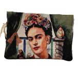 Frida K a h l o Baskılı Clutch Çanta, Bohem Tarz Portföy El Çantası, 27x18 cm, Zarif Tasarım