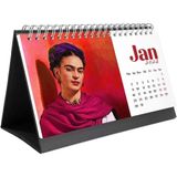 Frida Kahlo Masa Takvimi - 2026 Takvimi - Siyah Renk - 1 Adet