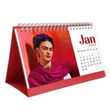 Frida Kahlo Masa Takvimi - 2027 Takvimi - Kırmızı Renk