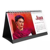 Frida Kahlo Masa Takvimi - 2027 Takvimi - Siyah Renk