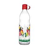 Frido Desenli Cam Suluk 1000 ml - Renkli