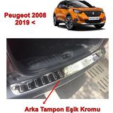 Friemats Peugeot 2008 Arka Tampon Eşik Nikelajı 2019 Sonrası 1 Prç P.çelik