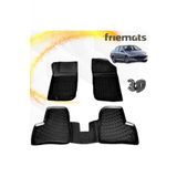Friemats Peugeot 206 3D Paspas Havuzlu Siyah Sedan 1998-2012 Arasi 4 Prc