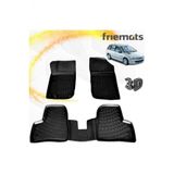 Friemats Peugeot 206 3D Paspas Havuzlu Siyah Stw 1998-2012 Arasi 4 Prc