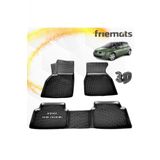 Friemats Renault Megane 2 3D Paspas Havuzlu Siyah Hb 2004-2010 Arasi 4 Prc