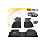 Friemats Renault Megane 2 3D Paspas Havuzlu Siyah Sd 2004-2010 Arasi 4 Prc