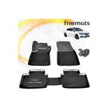 Friemats Renault Megane 4 3D Paspas Havuzlu Siyah Sedan 2016-2020 Arasi 4 Prc