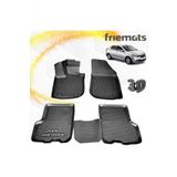 Friemats Renault Symbol 3D Paspas Havuzlu Siyah 2013-2020 Arasi 4 Prc