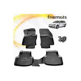 Friemats Vw Golf 7 3D Paspas Havuzlu Siyah Stw 2013-2020 Arasi 4 Prc
