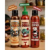 Friends of Orka 3'lü Set Ballı Barbekü, Sriracha ve Orijinal Sos - 805 gr