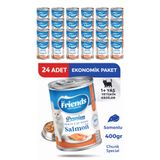 Friends Premium Somonlu Yetişkin Kedi Konservesi 400 gr x 24 Adet Ekonomik Paket Yaş Mama